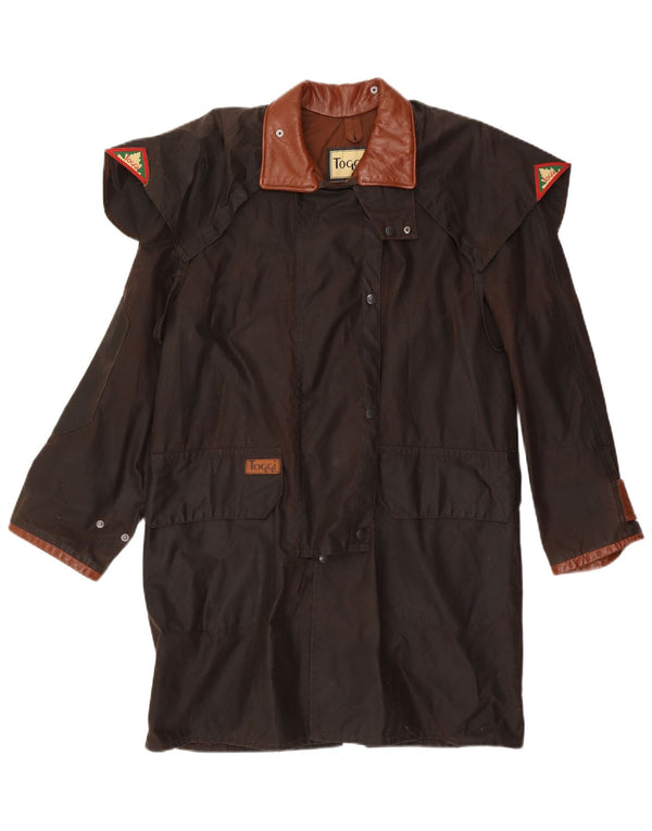 Toggi Manteau en coton ciré pour femme UK 10 Petit coton marron