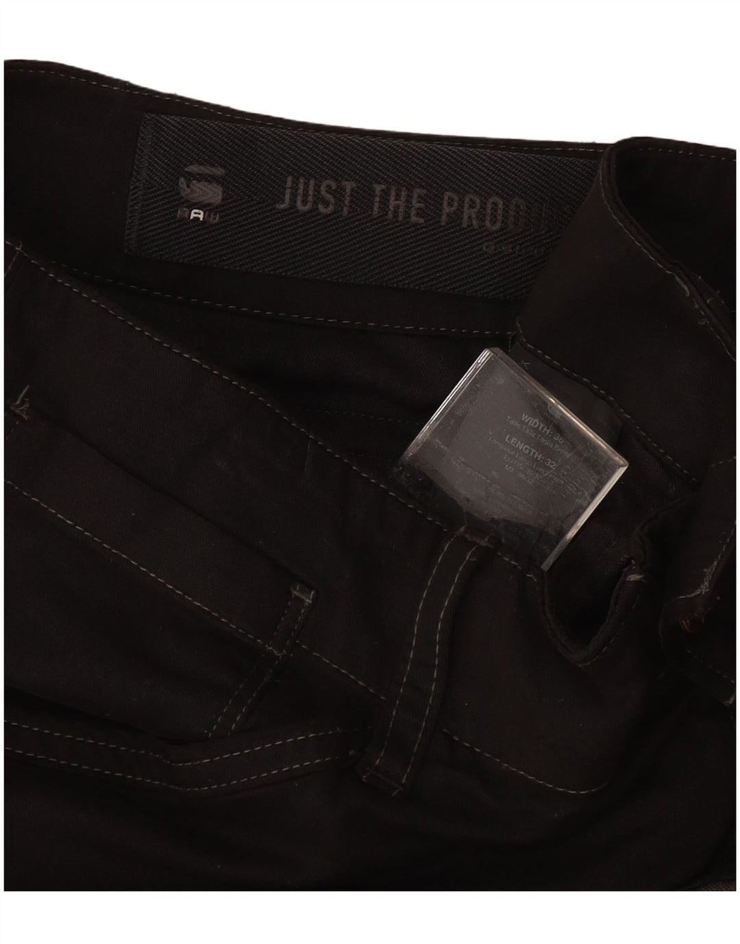 G-STAR Pantalon Cargo Slim Homme W36 L32 Coton Noir