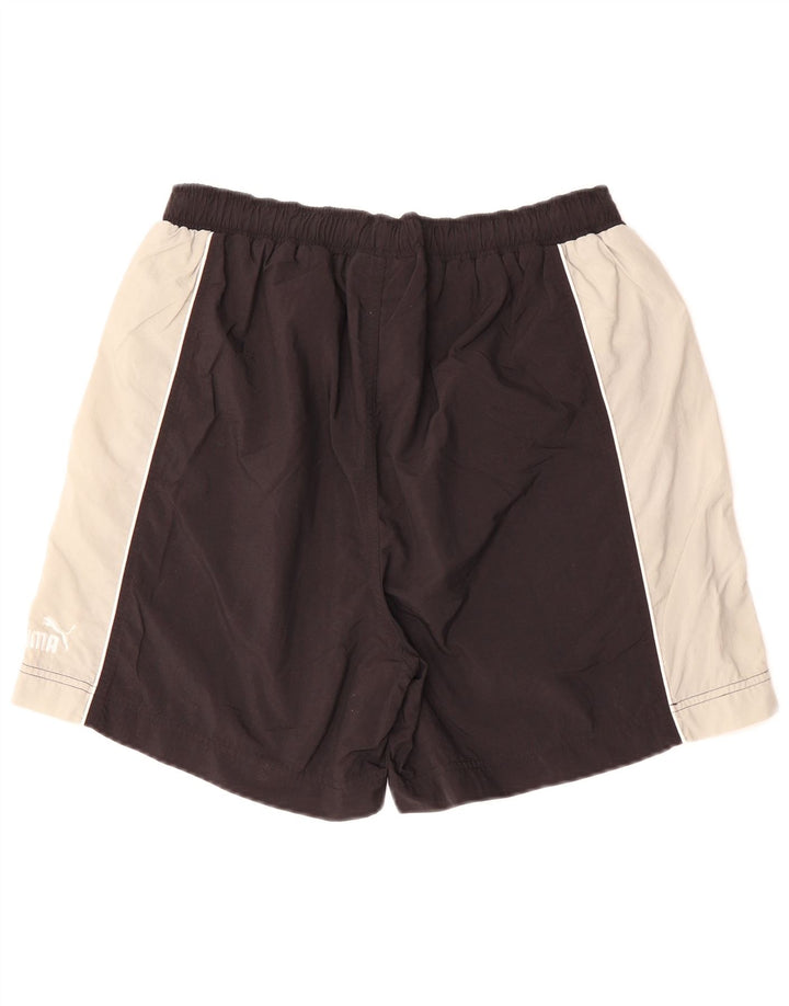 PUMA Short de sport pour homme Large Noir Colorblock Polyester