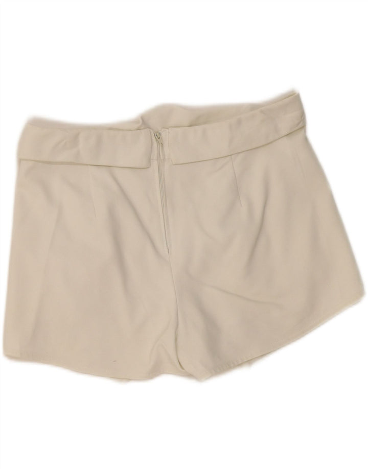 ZARA Femme Jupe-short UK 12 Medium Blanc