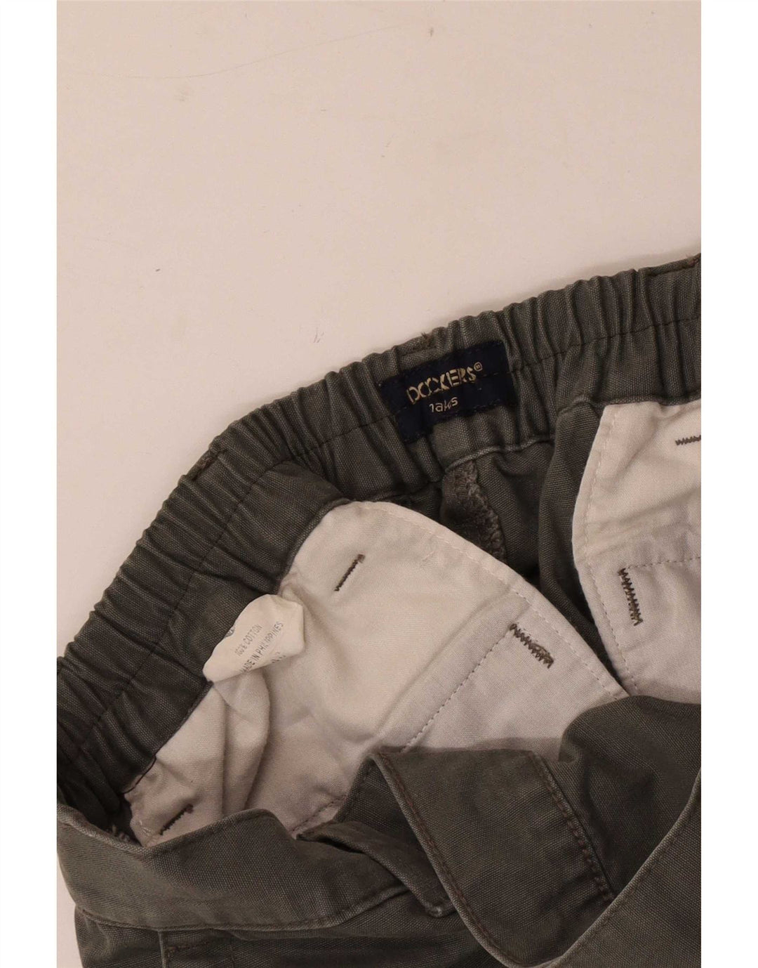 Dockers Short Cargo Khakis W40 XL Homme Kaki Coton