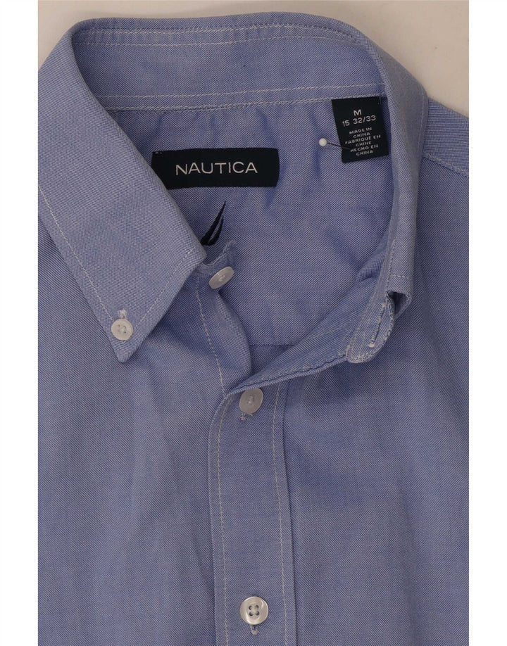 Nautica Chemise Homme Taille 15 Coton Bleu Moyen