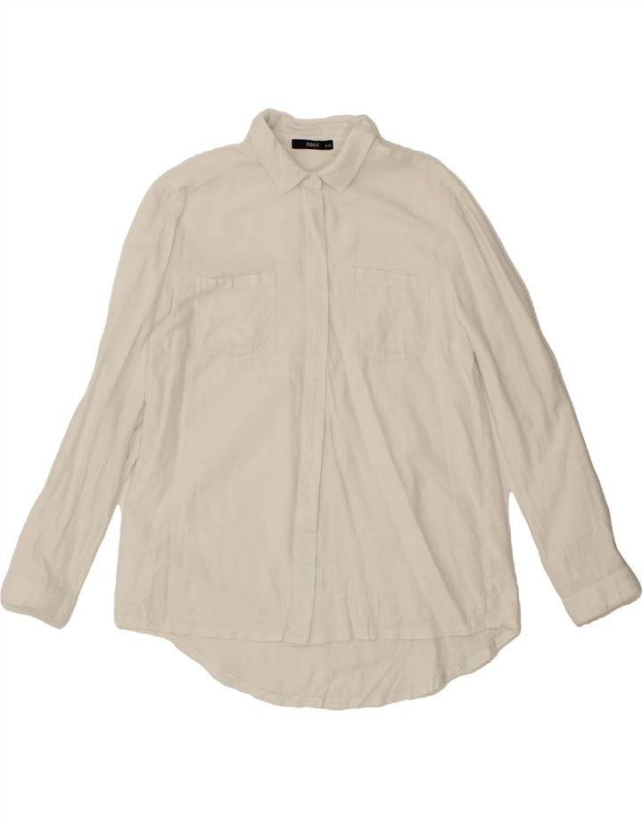 OASIS Womens Shirt UK 12 Medium White Cotton Vintage Oasis and Second-Hand Oasis from Messina Hembry 