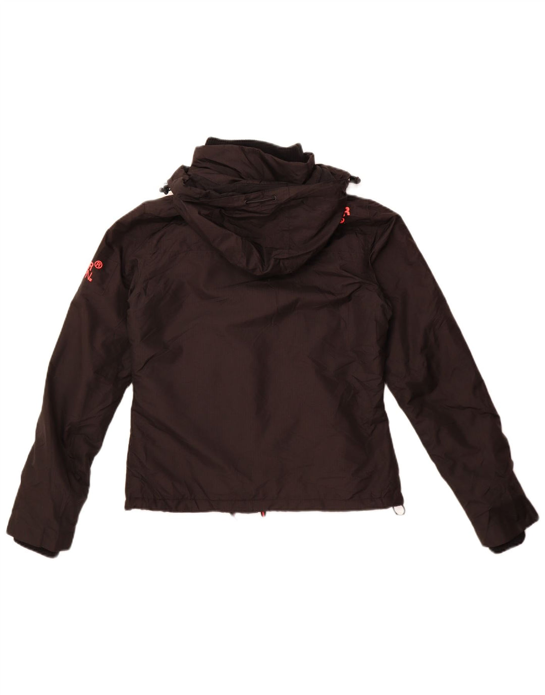 Superdry Veste coupe-vent à capuche Windcheater pour femme UK 10 Small Noir