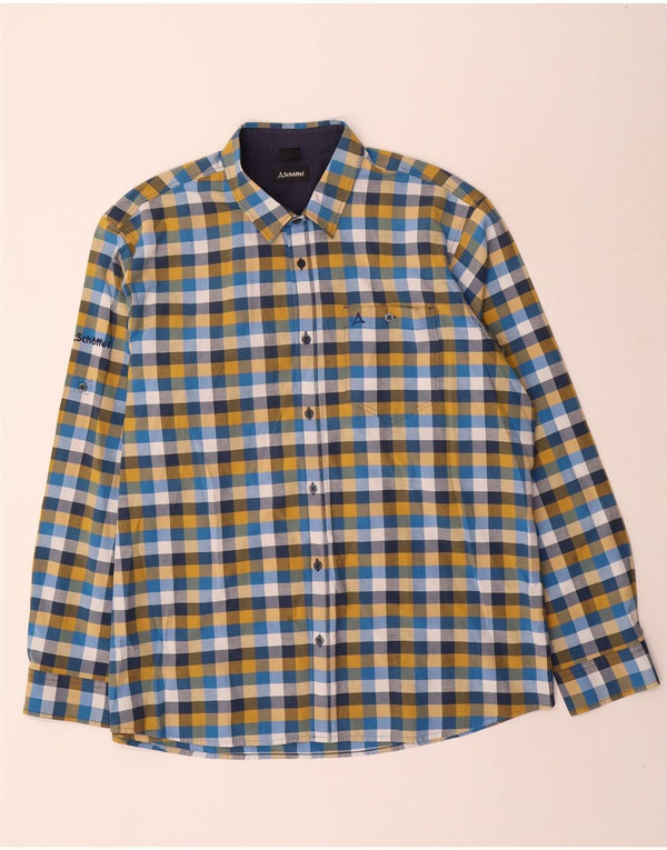 Schoffel Mens Shirt Large Multicoloured Check Cotton
