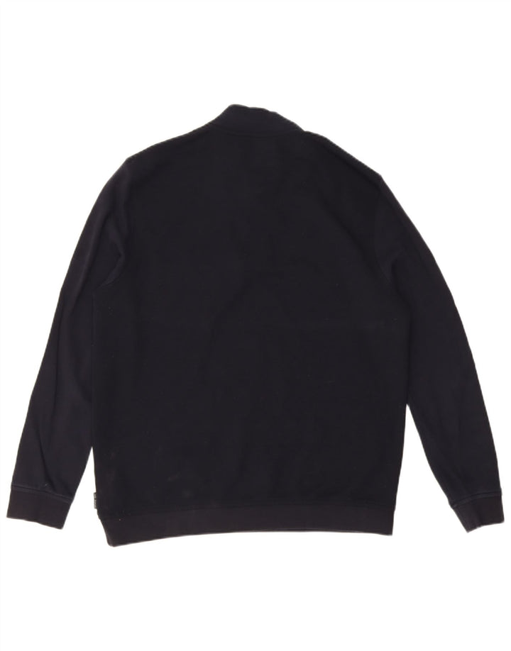 Ted Baker Sweat-shirt à col zippé pour homme Taille 4 Grand Bleu marine Polyester