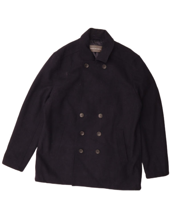 French Connection Caban Homme UK 44 2XL Bleu Marine