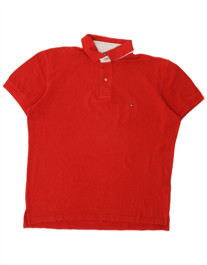 Tommy Hilfiger Polo Homme Grand Rouge Coton