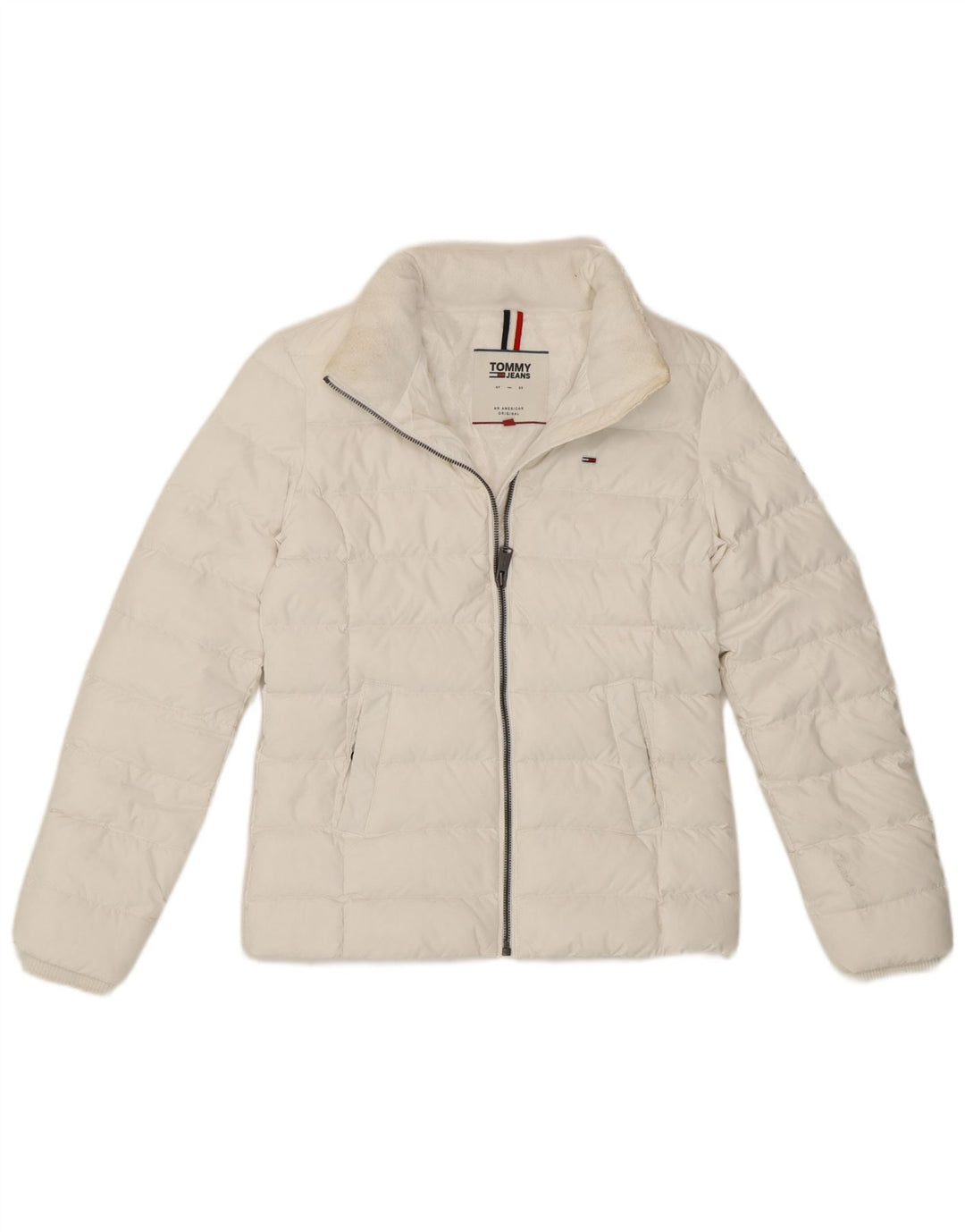 Tommy Hilfiger Veste matelassée pour femme UK 6 XS Blanc Polyester