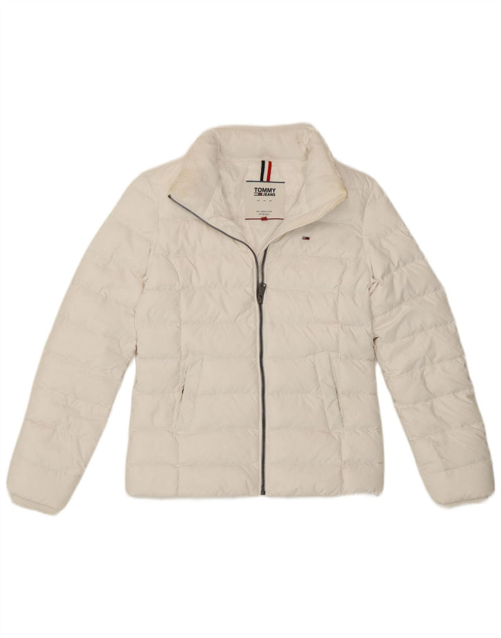 Tommy Hilfiger Veste matelassée pour femme UK 6 XS Blanc Polyester
