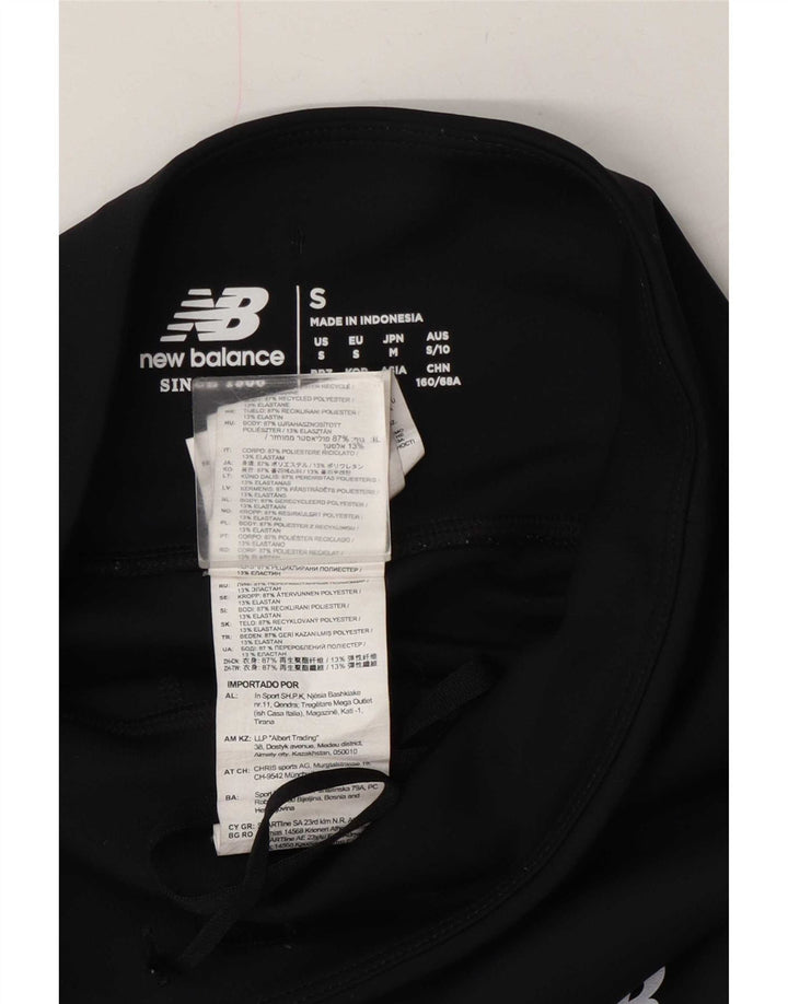 New Balance Leggings Femme UK 10 Petit Noir Polyester