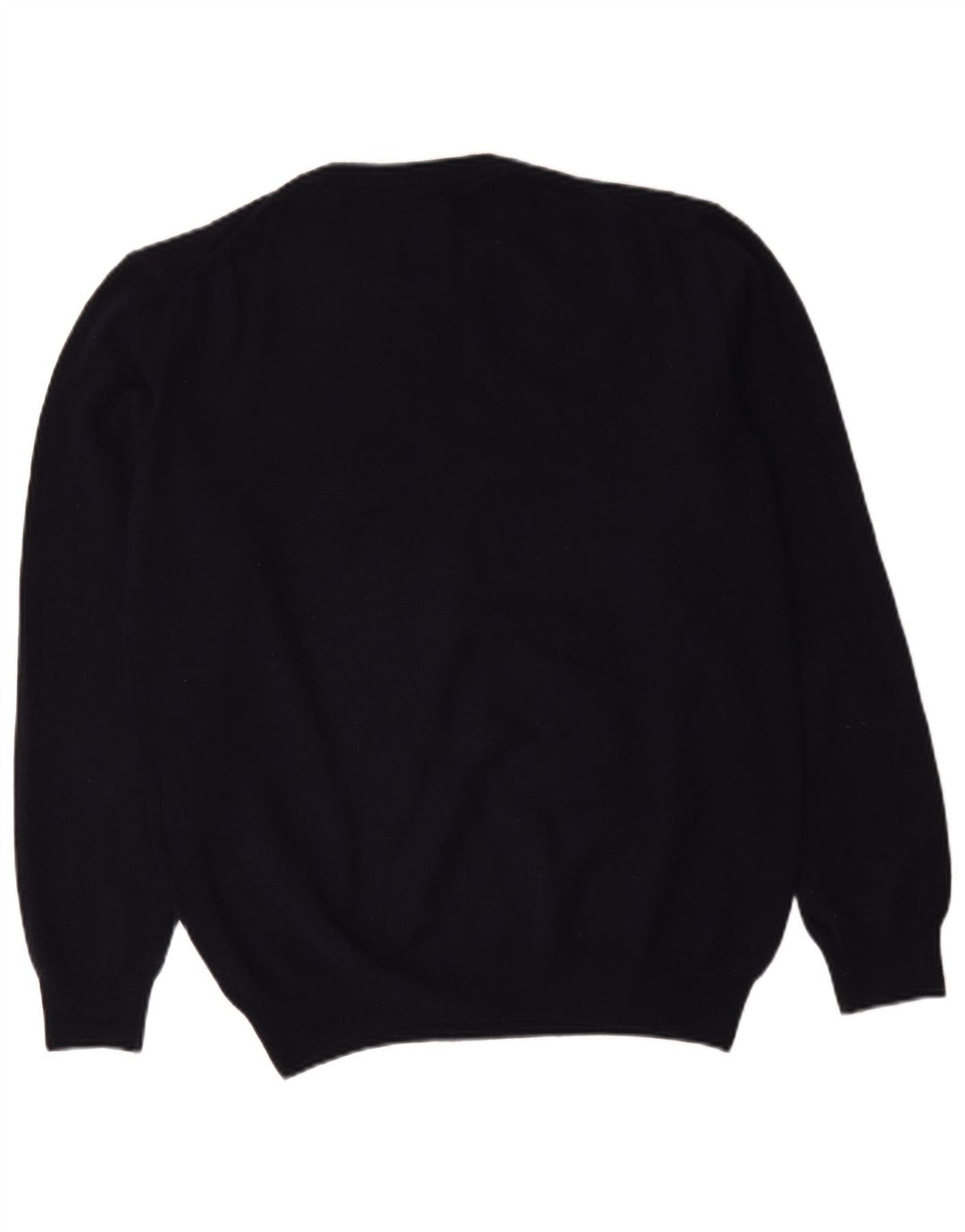Gant Pull ras du cou pour homme en laine d'agneau bleu marine Taille L