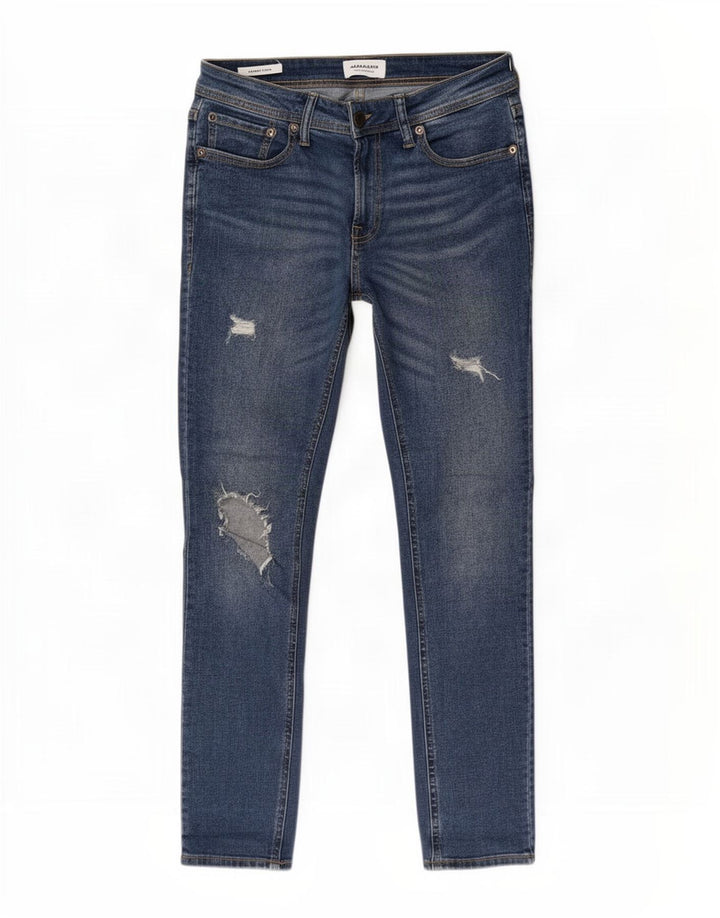 Jack & Jones Femme Liam Jean Skinny Effet Déchiré W30 L32 Bleu
