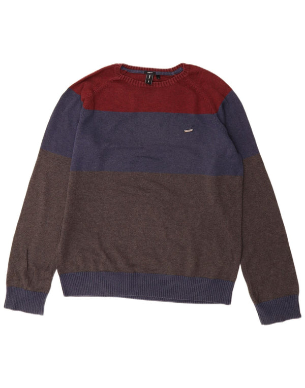 O'Neill Pull à col rond pour homme Medium Multicolore Colourblock