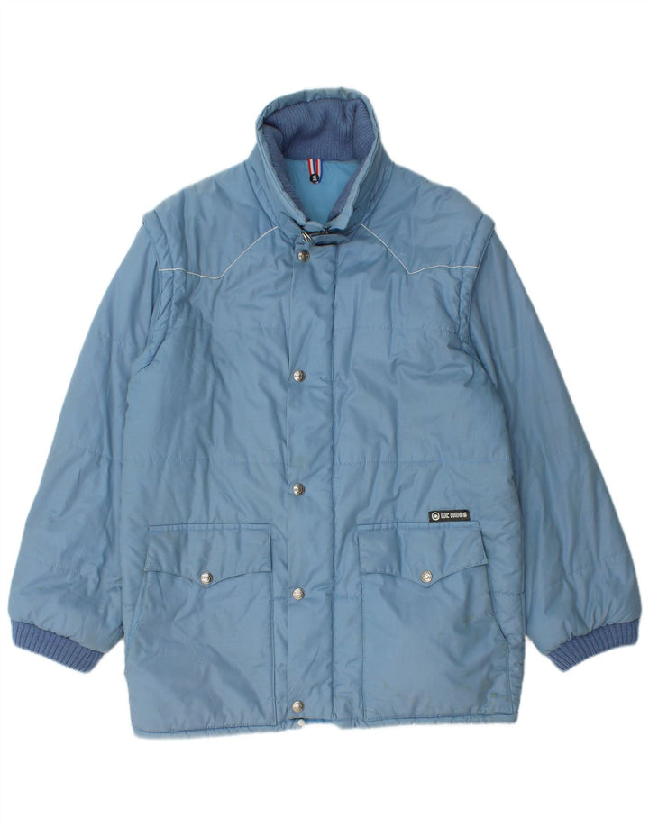 MC Ross Veste matelassée pour homme UK 38 Bleu moyen Colourblock Classic