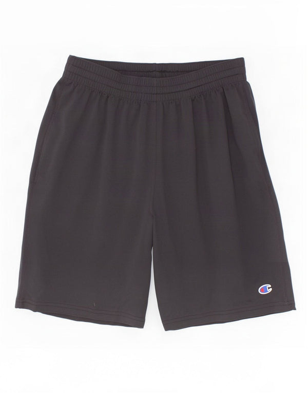 Champion Short de Sport Garçon 13-14 Ans XL Noir Polyester