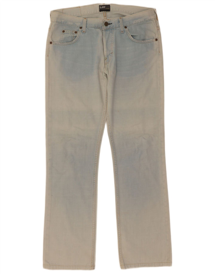 Lee Jean Droit Knox W32 L36 Homme Bleu Coton