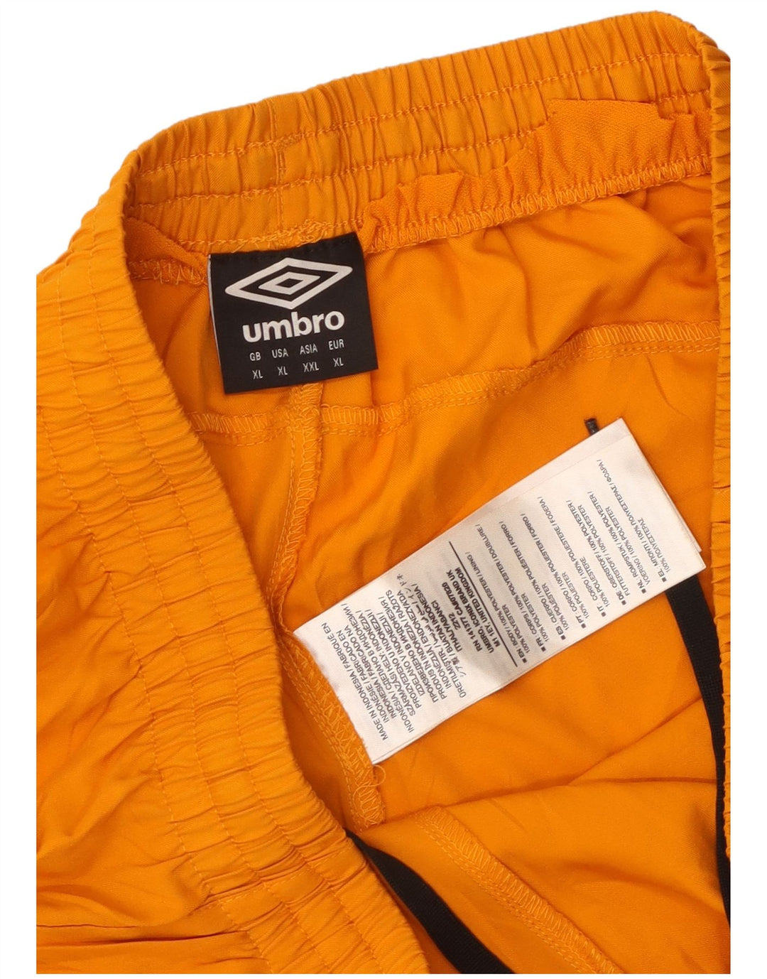Umbro Short de Sport Graphique XL Homme Orange Colorblock Polyester