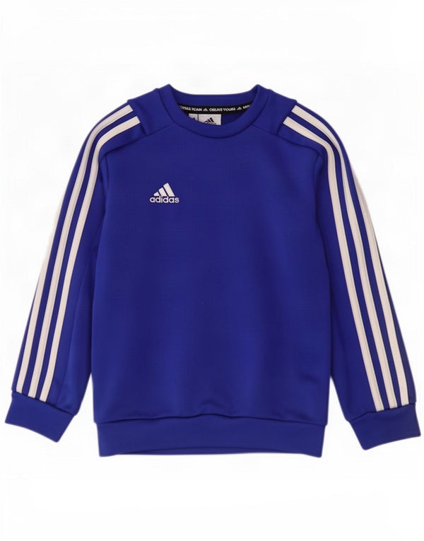 Adidas Sweat-Shirt Garçon 7-8 Ans Bleu Polyester