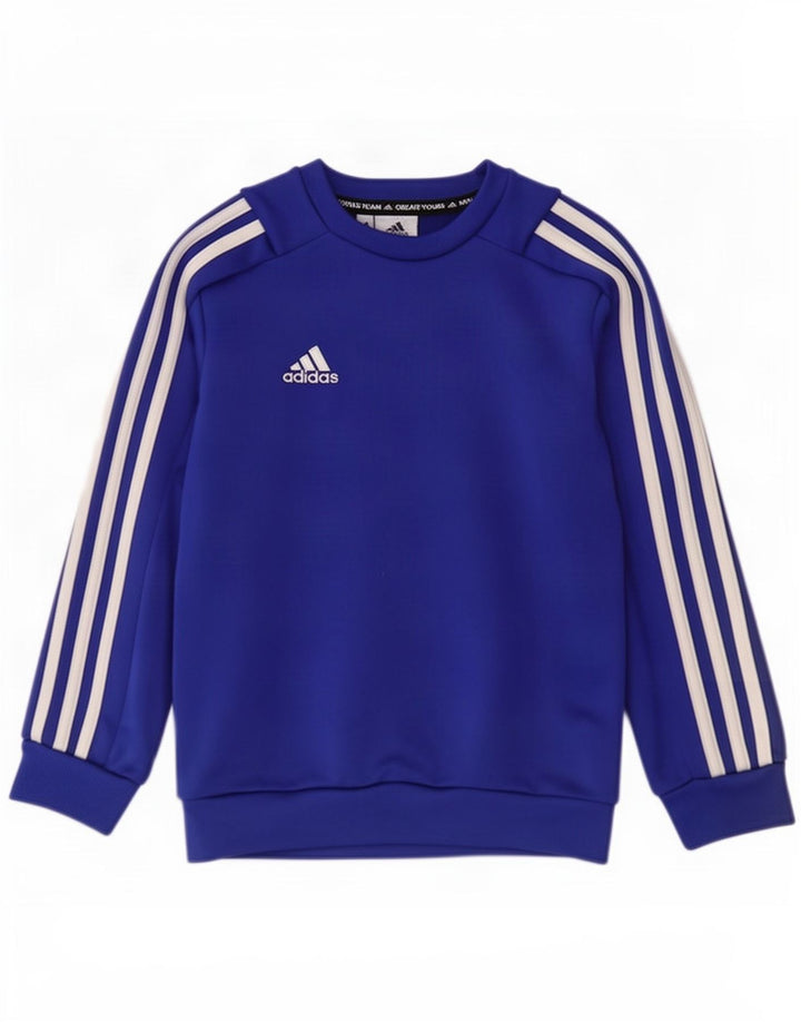 Adidas Sweat-Shirt Garçon 7-8 Ans Bleu Polyester