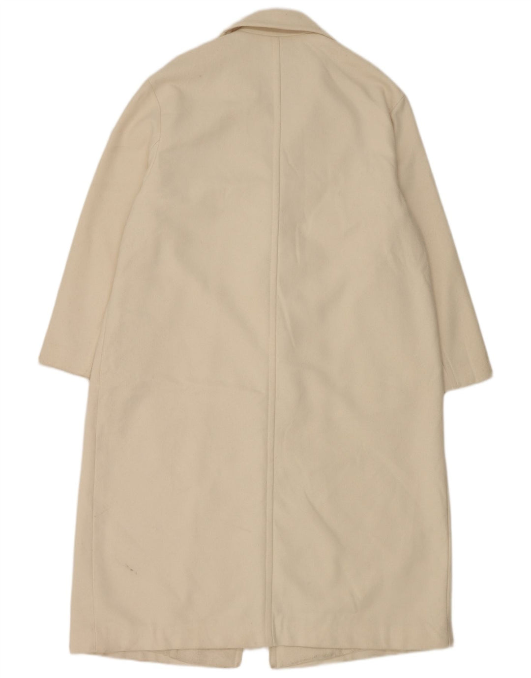 Zara Womens Pardessus UK 16 Large Blanc Polyester