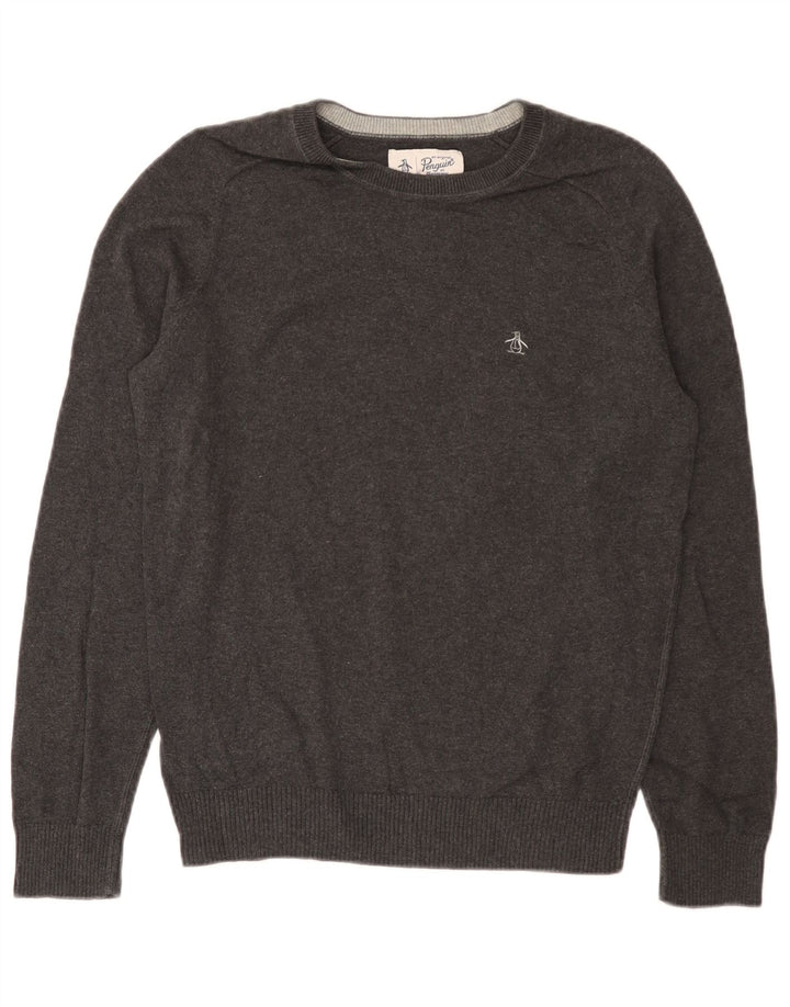 Penguin Pull col rond homme petit gris coton