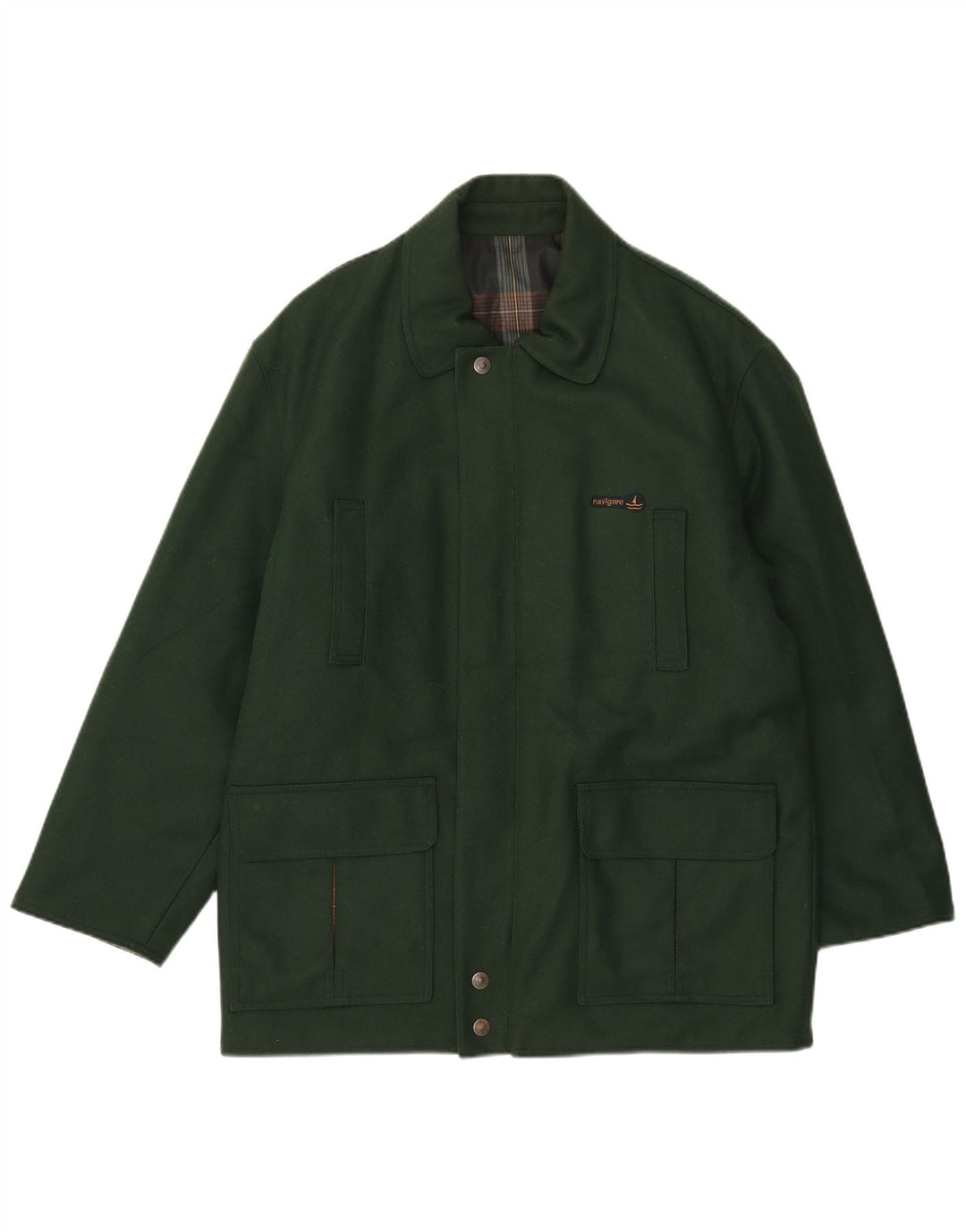 Navigare Veste réversible pour homme UK 38 Laine vert moyen