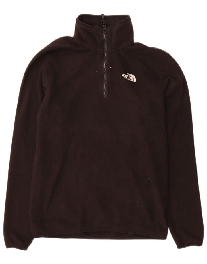 The North Face Pull polaire à col zippé pour homme Petit Noir Polyester
