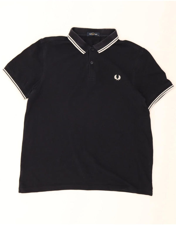 Fred Perry Polo Homme XL Bleu Marine Coton