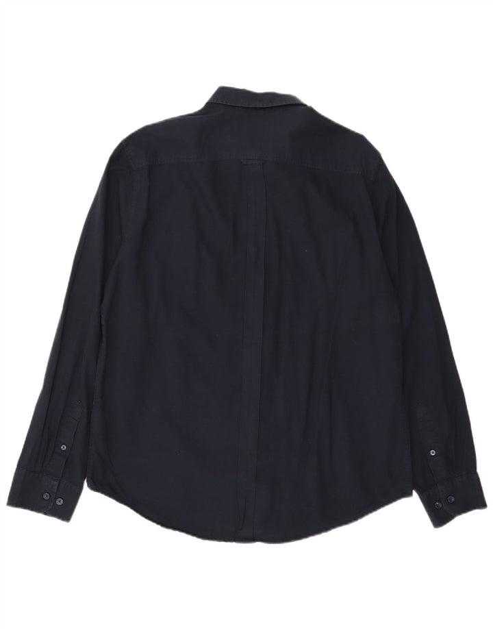 Ben Sherman Chemise Homme Large Bleu Marine Coton