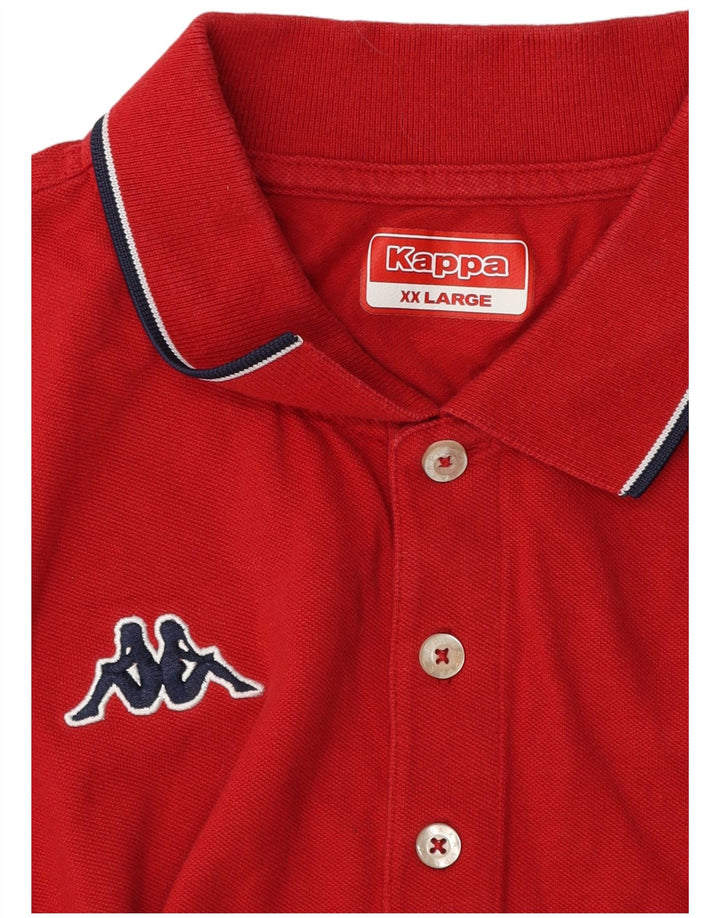 Kappa Polo Homme 2XL Rouge