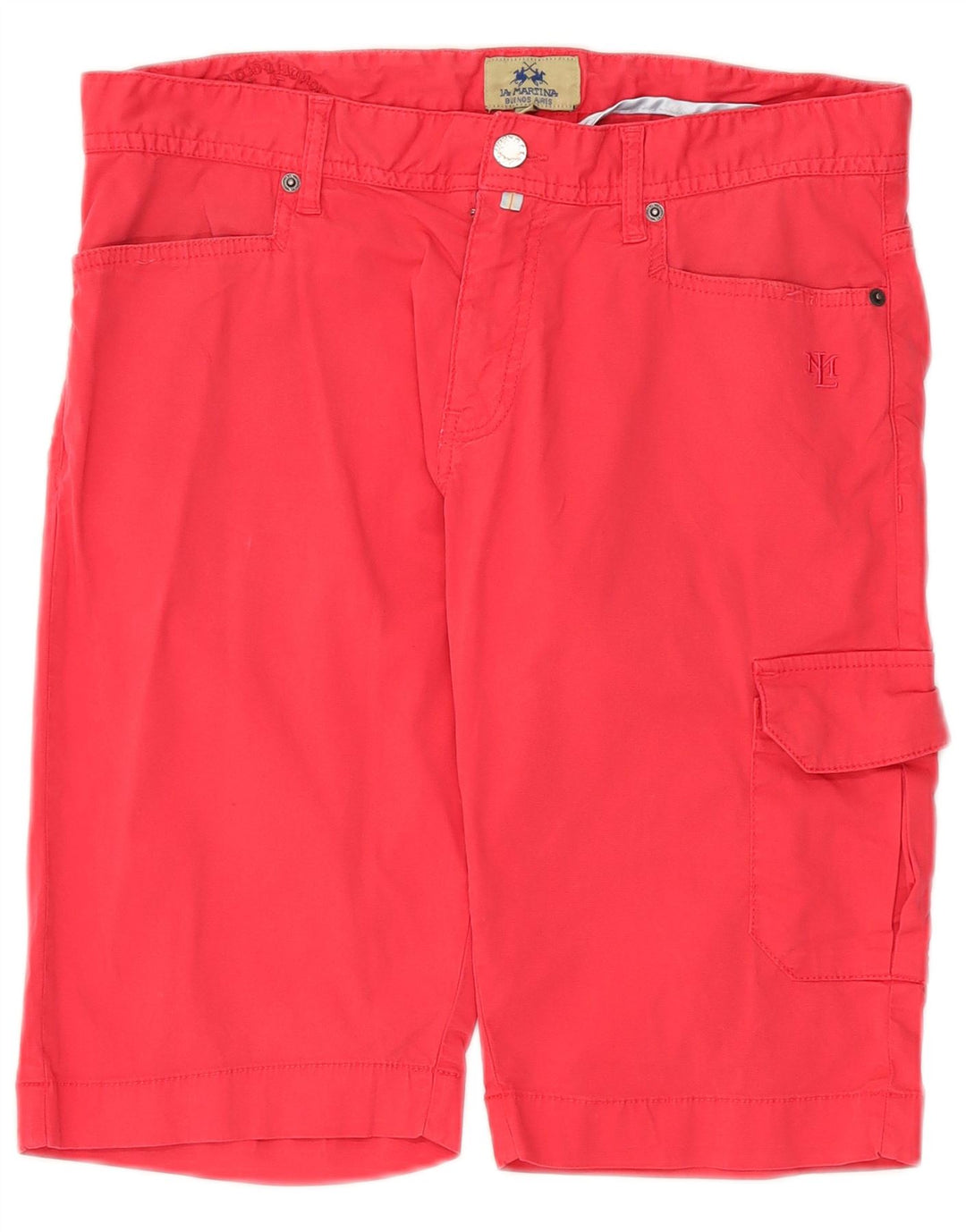 LA MARTINA Short Cargo Homme W34 Grand Coton Rose