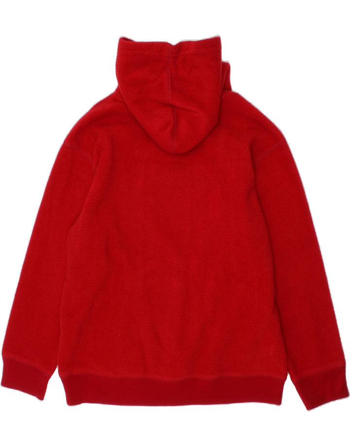 GAP Boys Graphic Hooded Fleece Jumper 10-11 Years Red Polyester Vintage Gap and Second-Hand Gap from Messina Hembry 