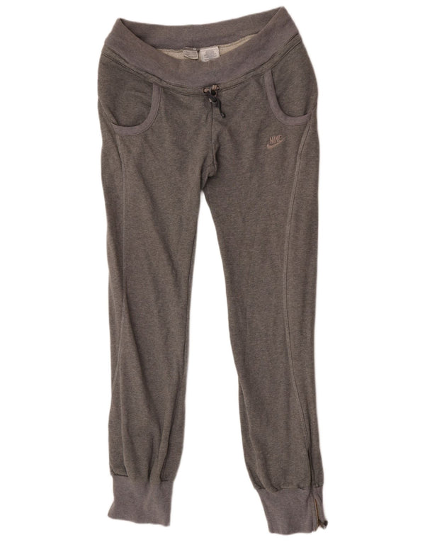 Nike Pantalon de survêtement pour femme UK 10/12 Gris moyen Coton