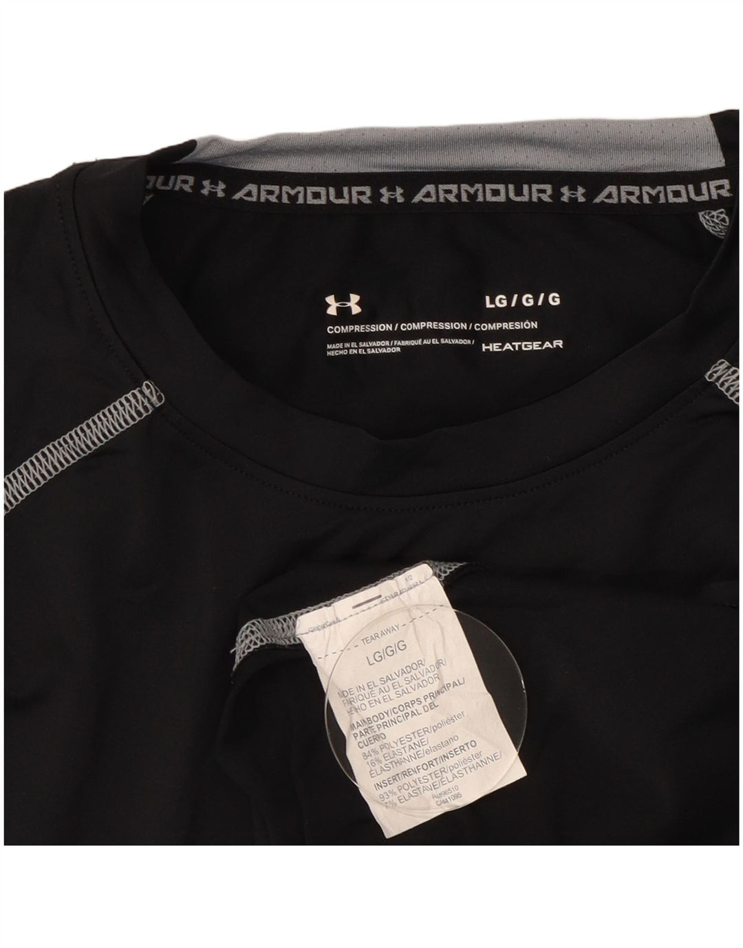 Under Armour Heat Gear Haut à manches longues pour homme en polyester Noir Taille L
