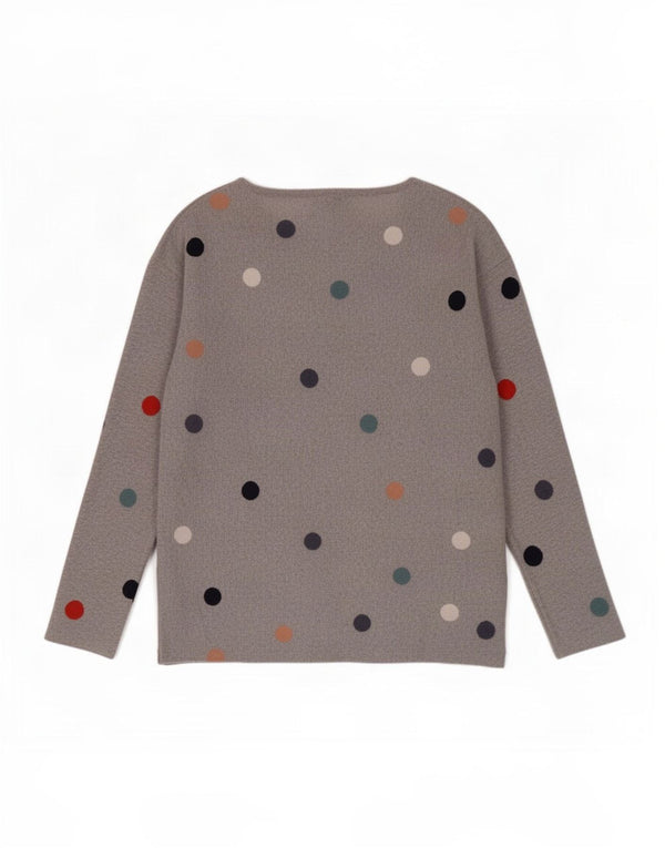 White Stuff Pull col bateau pour femme UK 10 Petit pois gris