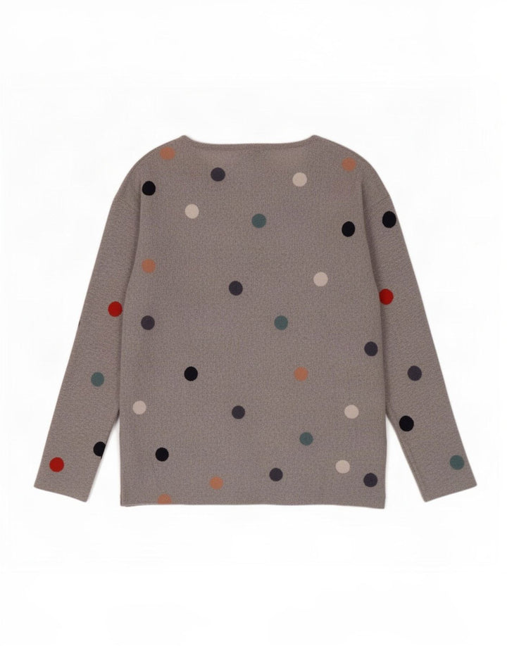 White Stuff Pull col bateau pour femme UK 10 Petit pois gris