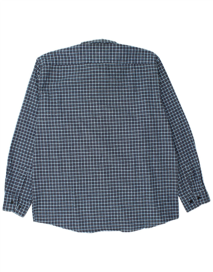 vintage Chemise en flanelle homme Taille 45 XL Blue Check