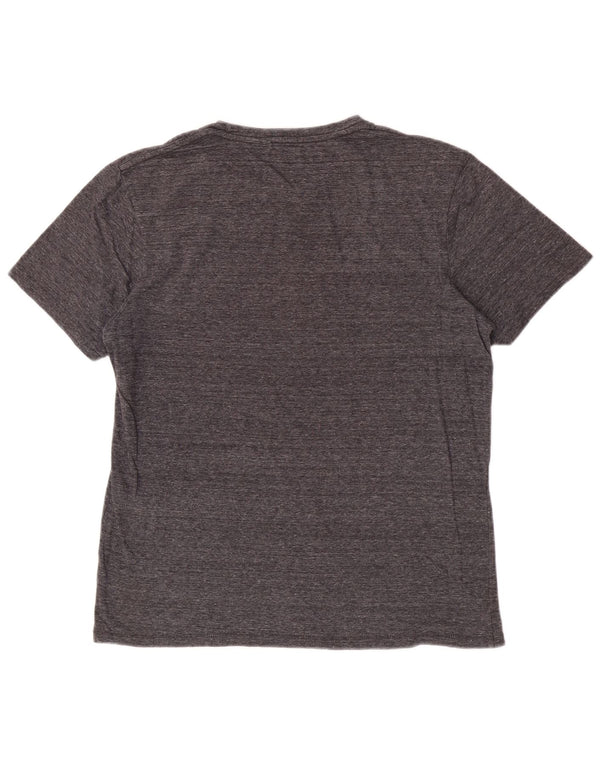 Levi's T-Shirt Femme UK 16 Large Gris Moucheté