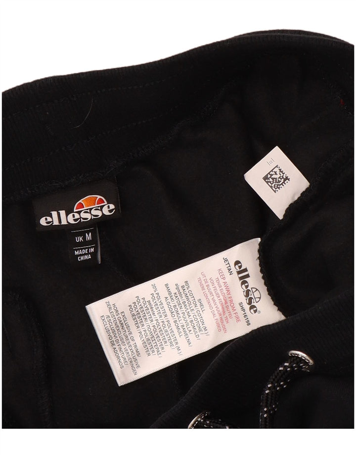 Ellesse Pantalon de Survêtement Graphique Joggers Homme Noir Moyen Coton