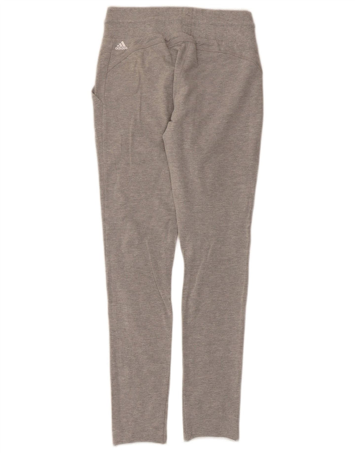 Adidas Pantalon de survêtement pour femme UK 8/10 Petit Gris Moucheté Polyester