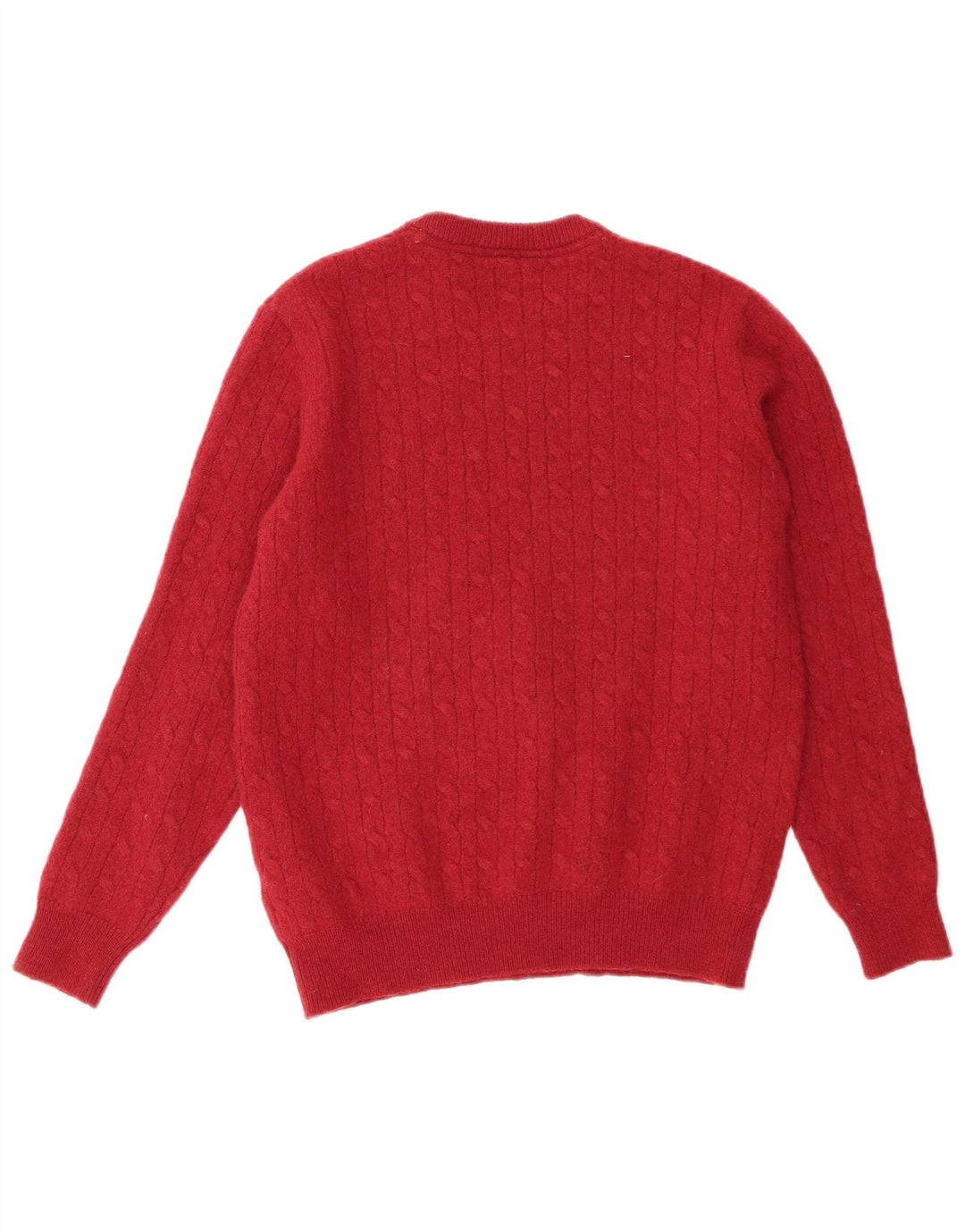 Crew Clothing Pull à col pour homme en laine d'agneau rouge moyen