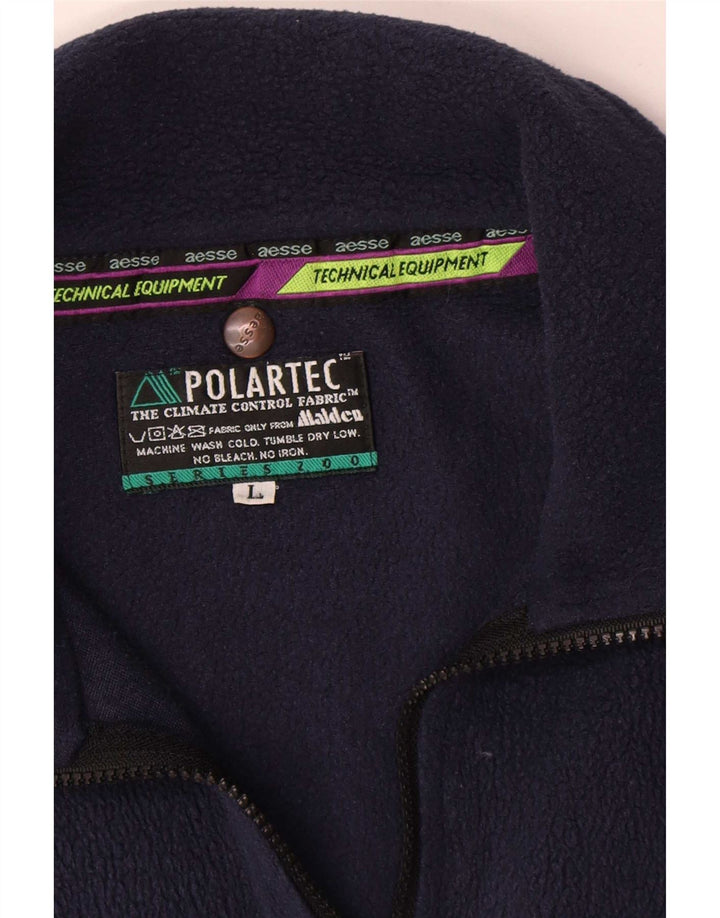 Aesse Veste Polaire Homme UK 40 Large Bleu Marine Polyester
