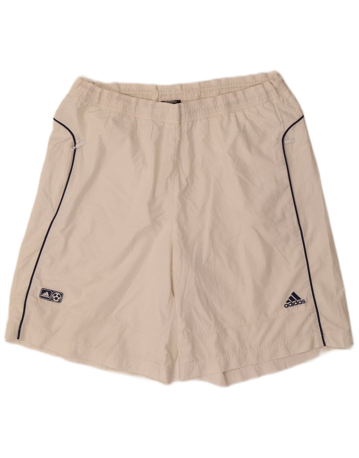 Adidas Short de sport pour homme XL Blanc Polyester