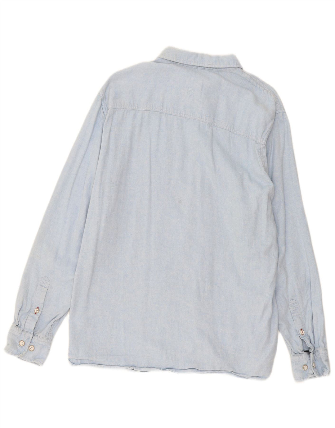 Fat Face Chemise en flanelle pour homme Grand lin bleu