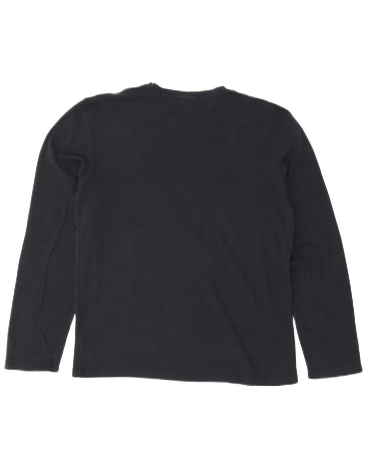 Trussardi Homme Top Manches Longues Large Bleu Marine Rayé Coton