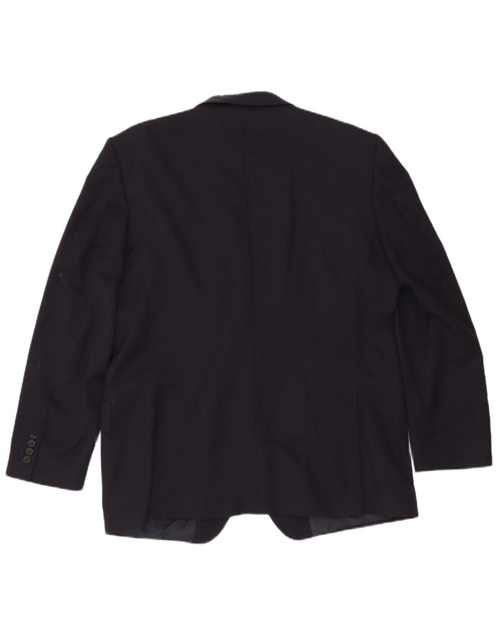 Gieves & Hawkes Veste Blazer 2 Boutons Homme UK 46 3XL Bleu Marine Laine