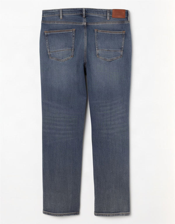 Marks & Spencer Jean droit homme W36 L29 bleu coton