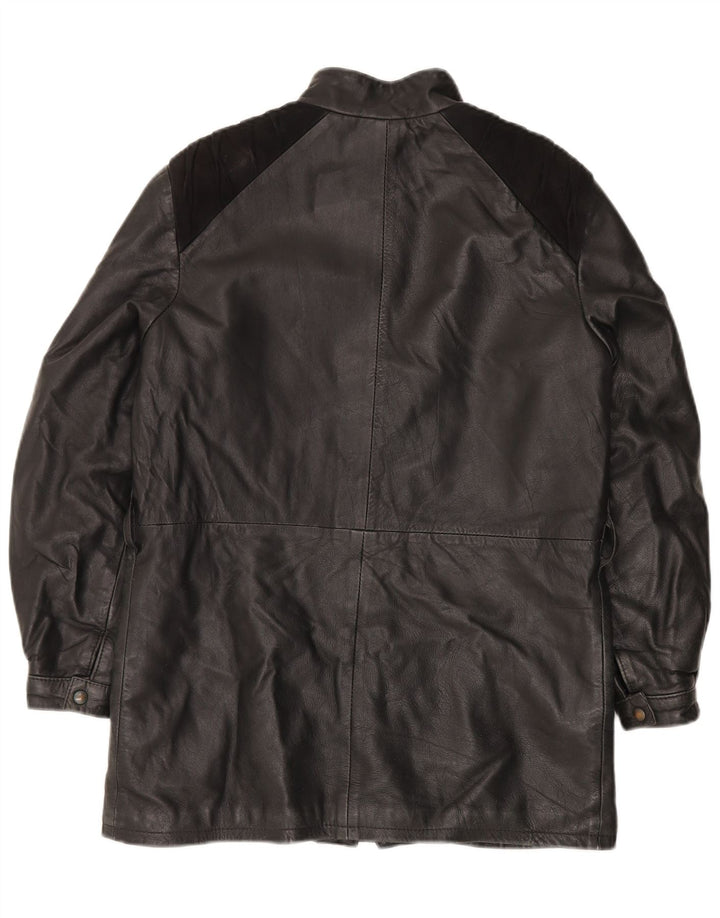 Veste en cuir femme Dama IT 44 Cuir color block noir moyen
