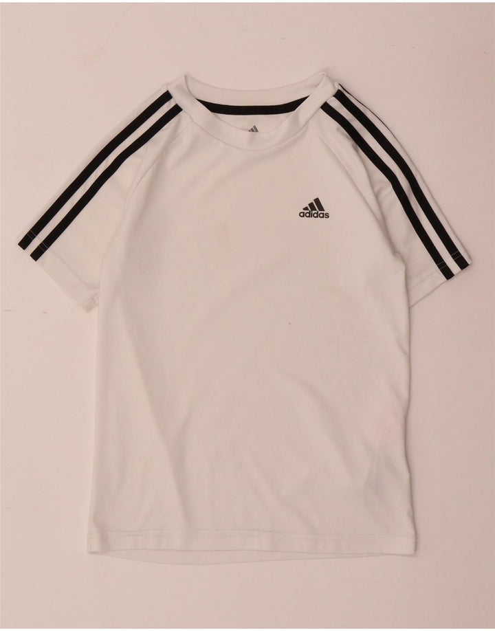 Adidas Garçon Aeroready T-Shirt Top 9-10 ans Blanc Polyester